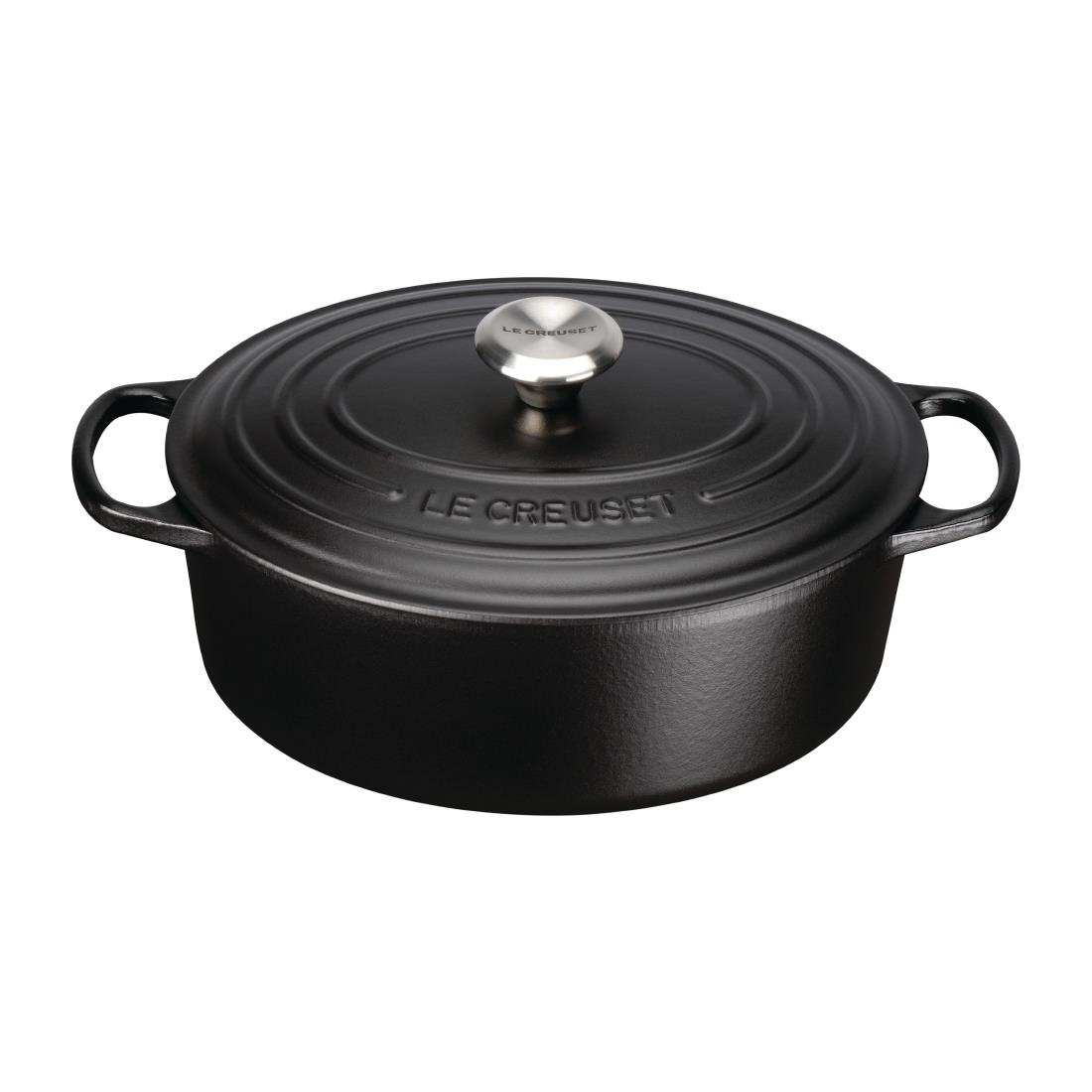 Le Creuset Cast Iron Oval Casserole 4.1L Satin Black