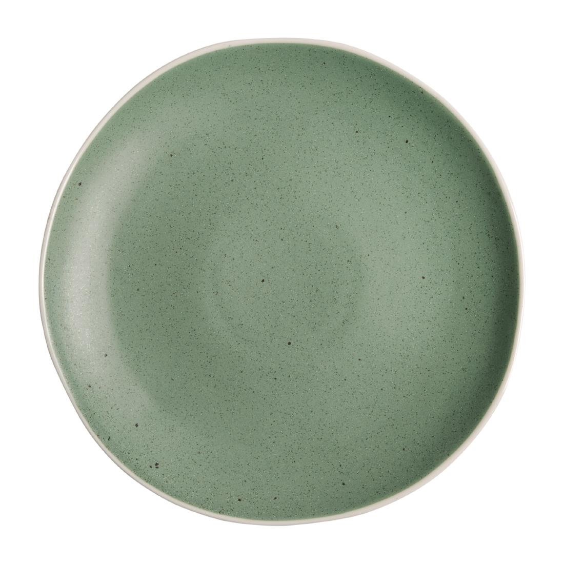 Olympia Chia Plates Green 270mm (Pack of 6)