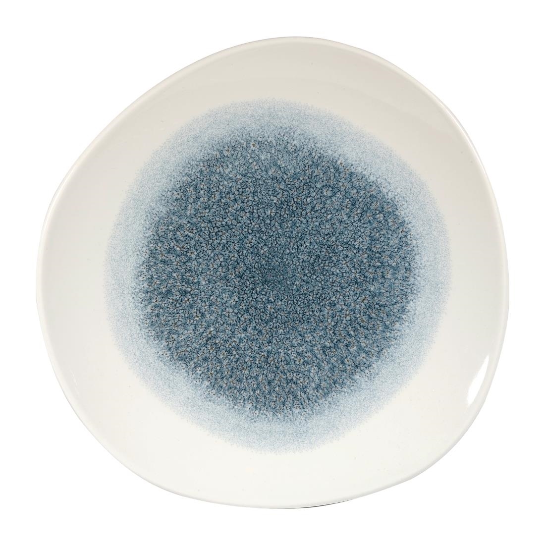 Churchill Studio Prints Raku Round Trace Plates Topaz Blue 286mm (Pack of 12)