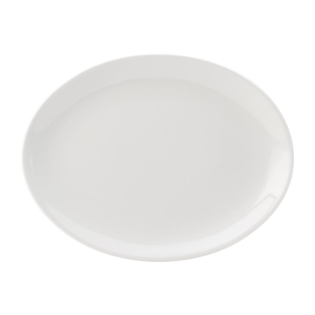 Utopia Titan Oval Plates White 240mm (Pack of 24)