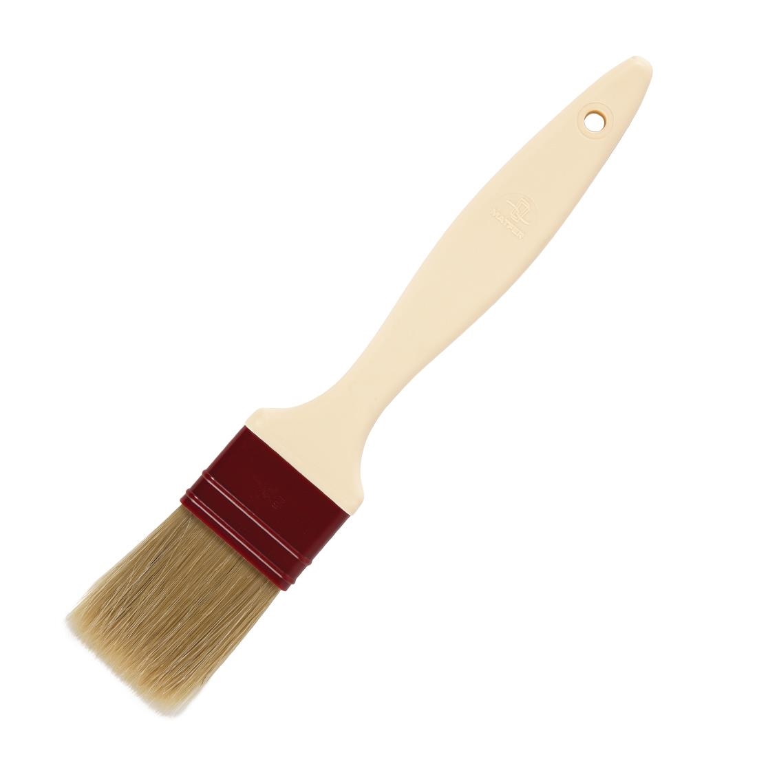 Matfer Bourgeat Pastry Brush Natural Flat Bristles 4.5cm