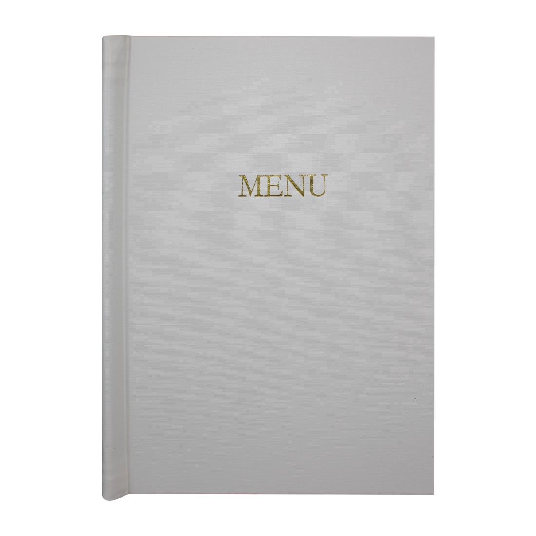 Slip Grip Menu Covers A4 Size White