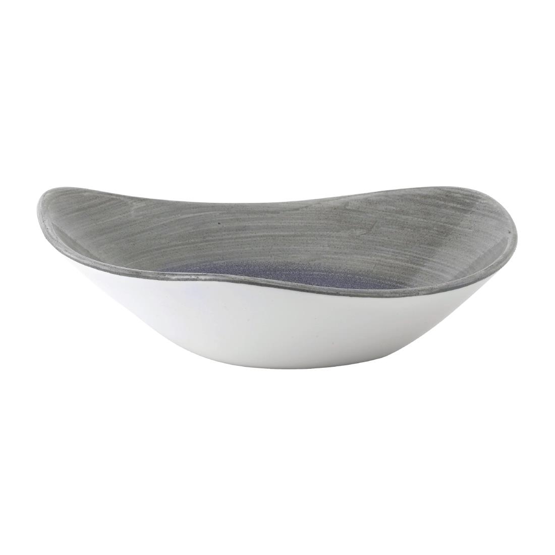 Churchill Stonecast Aqueous Lotus Bowl Grey 229mm (Pack of 12)