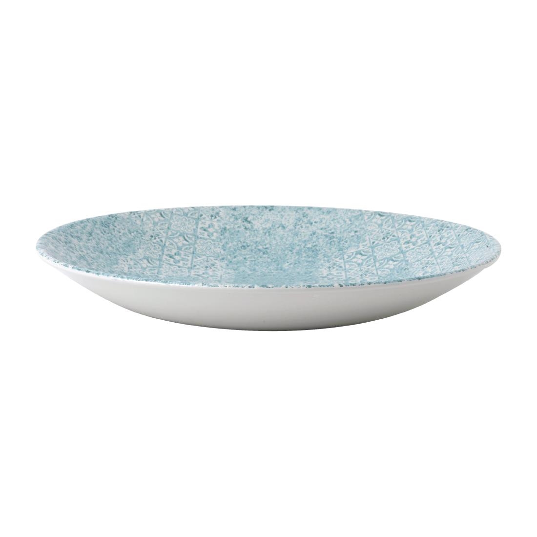 Churchill Med Tiles Deep Coupe Plates Aquamarine 279mm (Pack of 12)