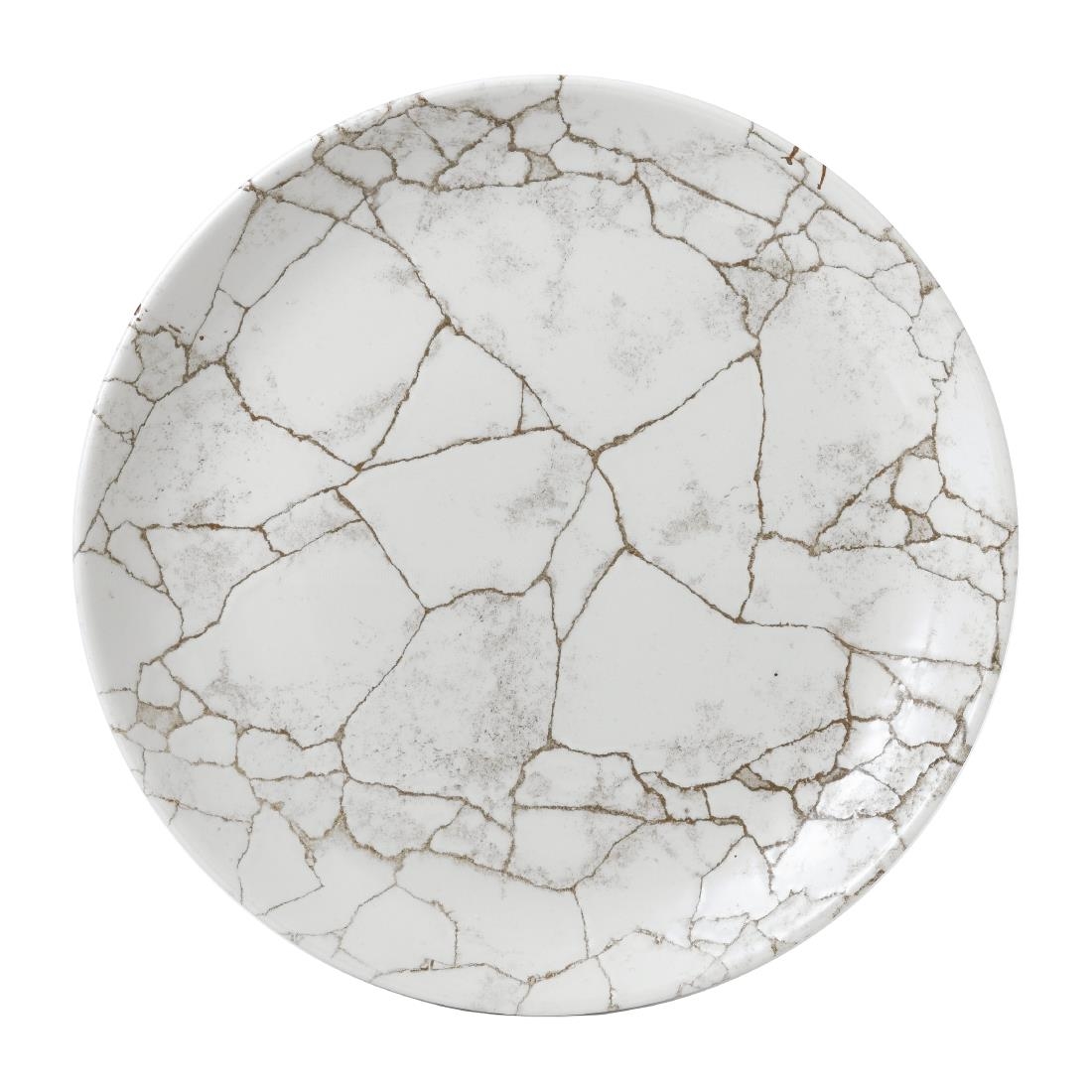 Studio Prints Kintsugi Agate Grey Coupe Plate 10 1/4 