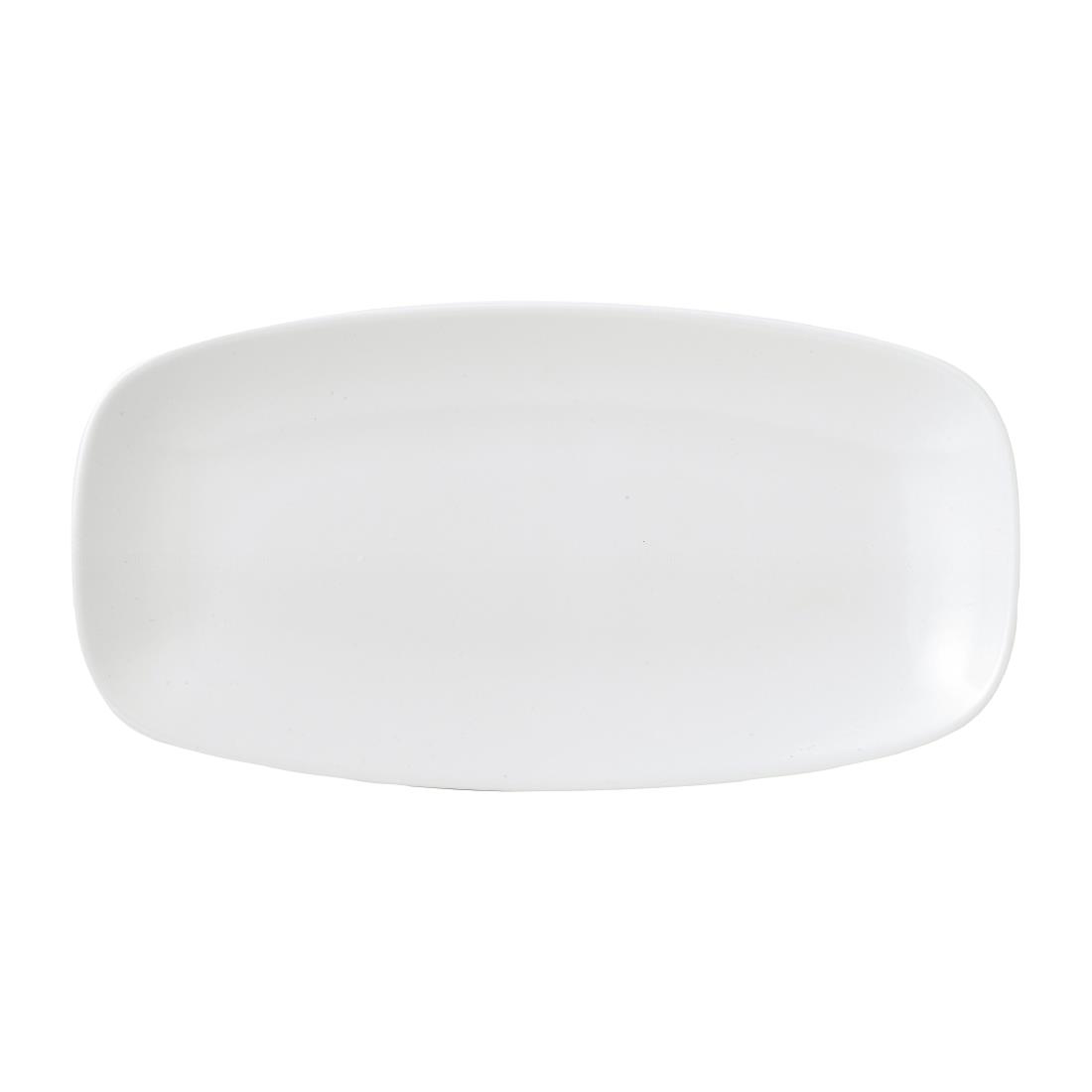 Vellum White Chefs' Oblong Plate No. 3 11 3/4 x 6 