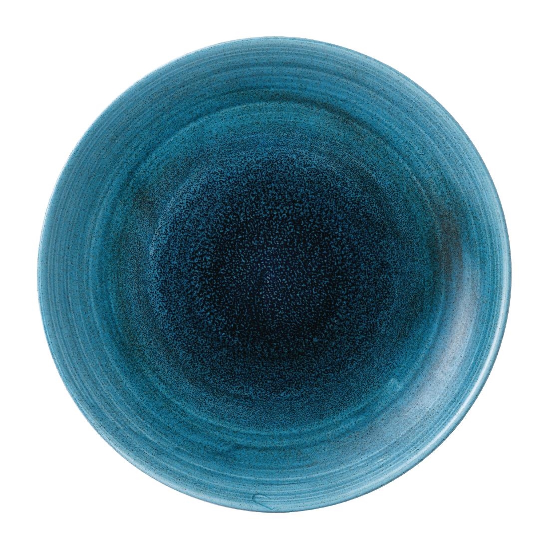 Stonecast Aqueous Lagoon Coupe Plate 11 1/4 