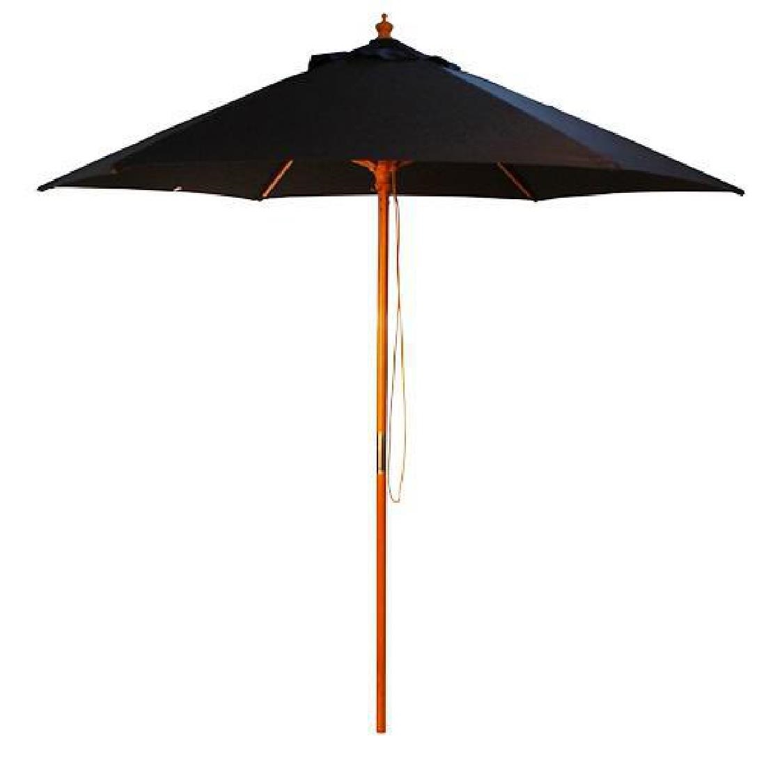 Bolero Cheltenham Round Parasol 2.5m Diameter Black