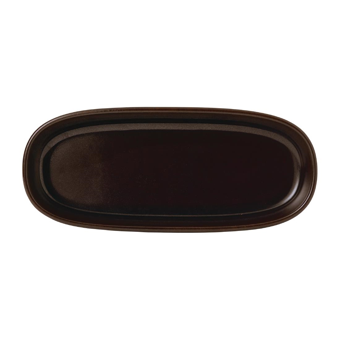 Churchill Emerge Cinnamon Brown Tray 230 x 95mm (Pack of 6)