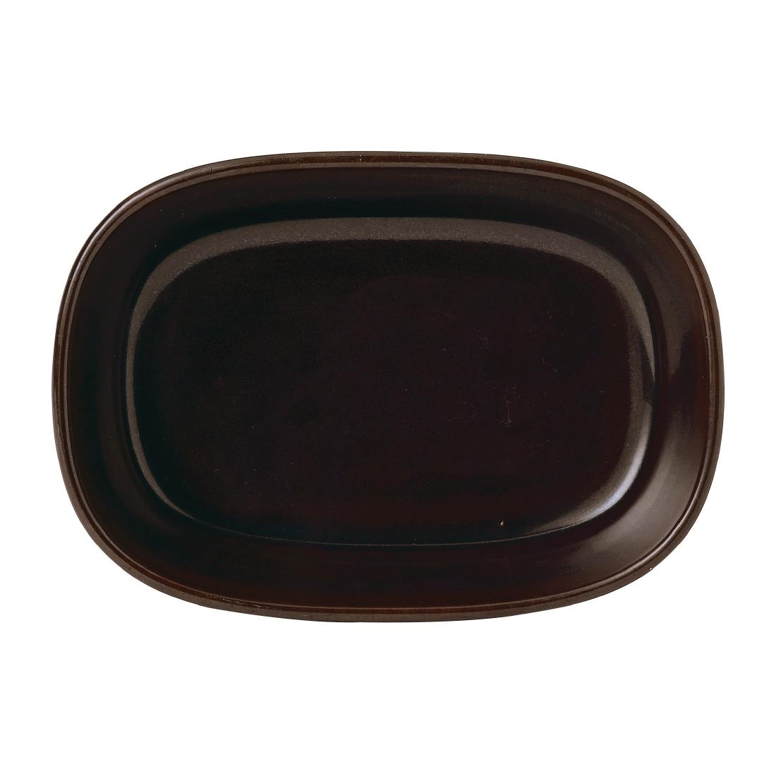 Churchill Emerge Cinnamon Brown Dish 170 x 120mm (Pack of 6)