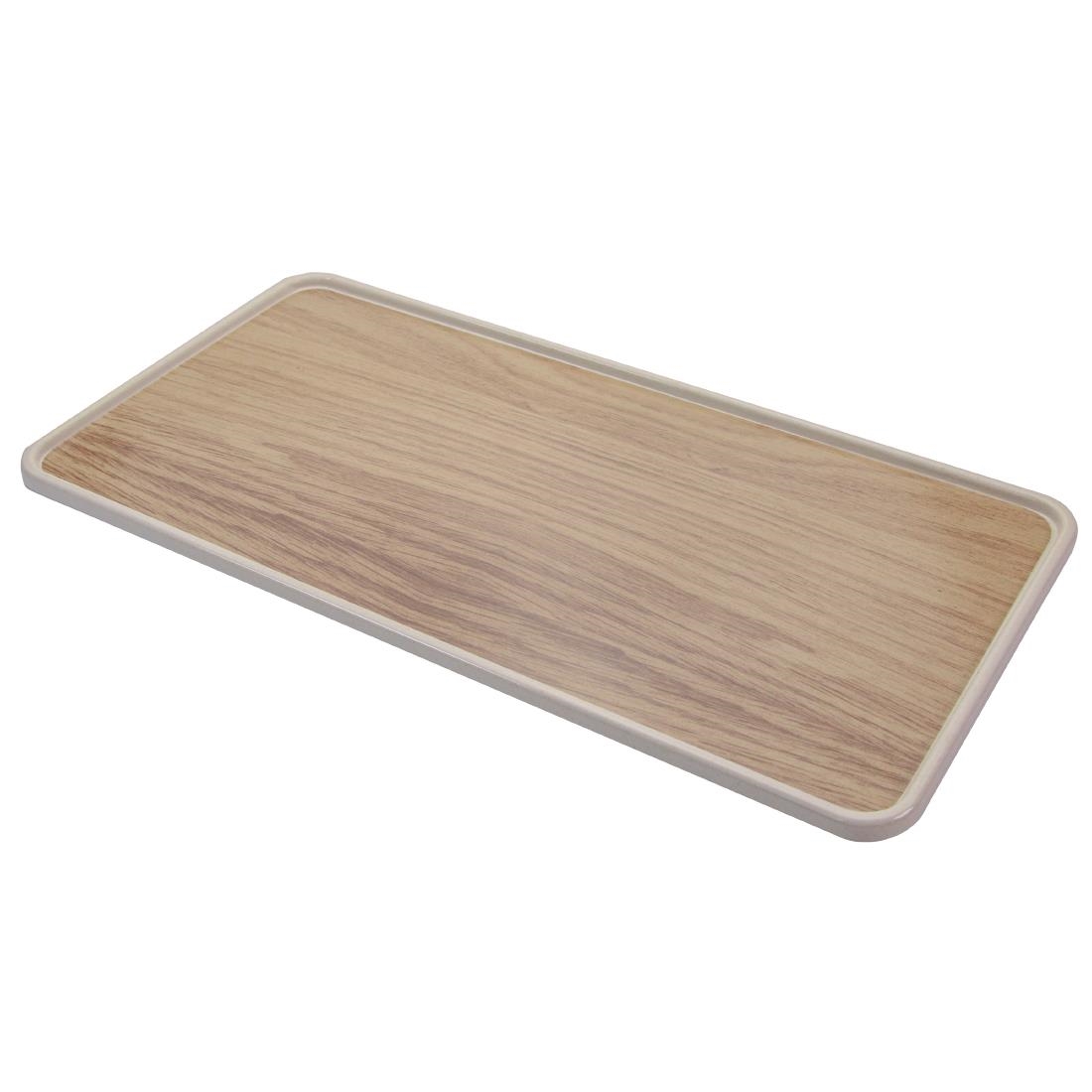 Creative Tokyo Melamine Bento Box Lids Light Oak 348x180mm (Pack of 6)