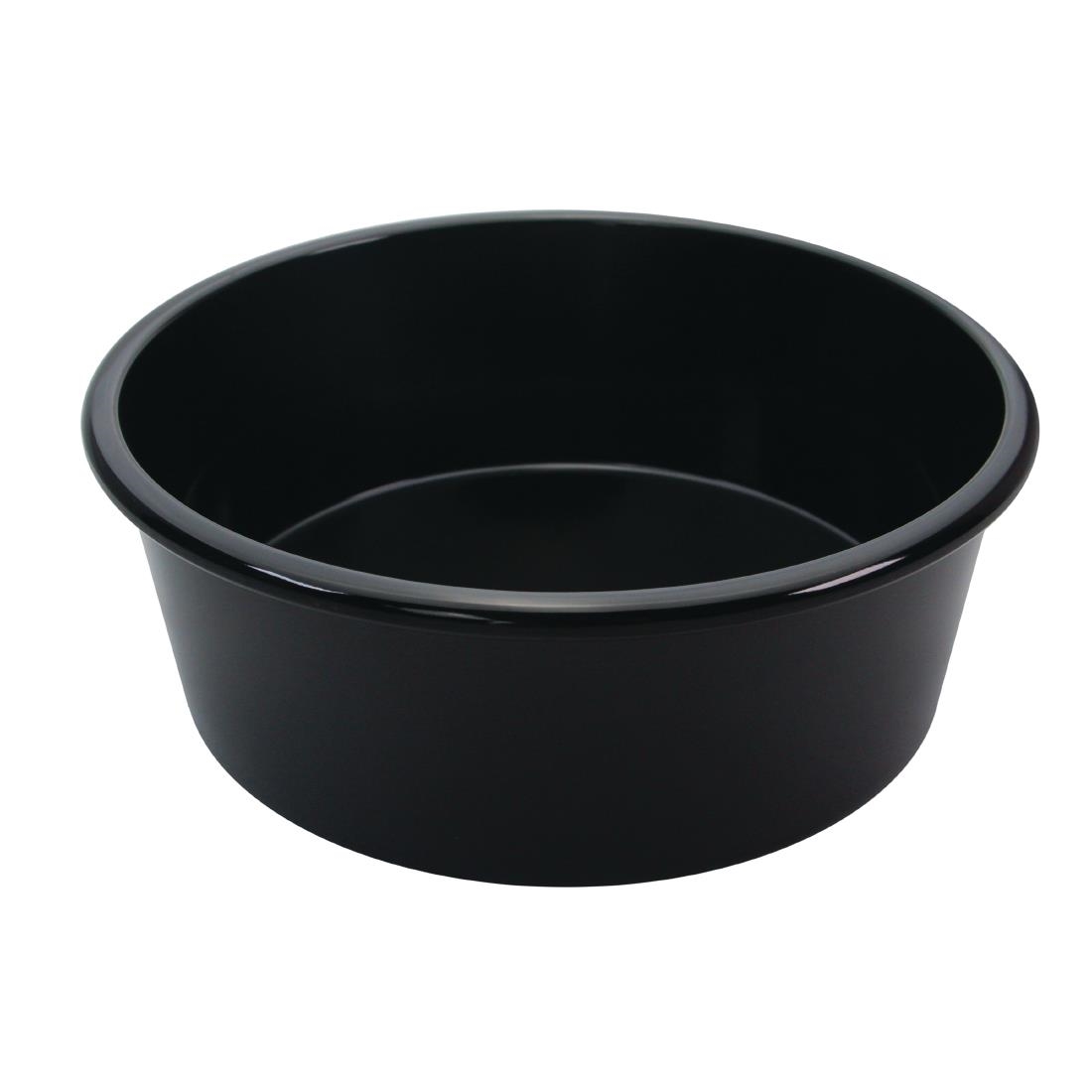 Creative Melamine Salad Bowls Black 186x60mm (Pack of 6)