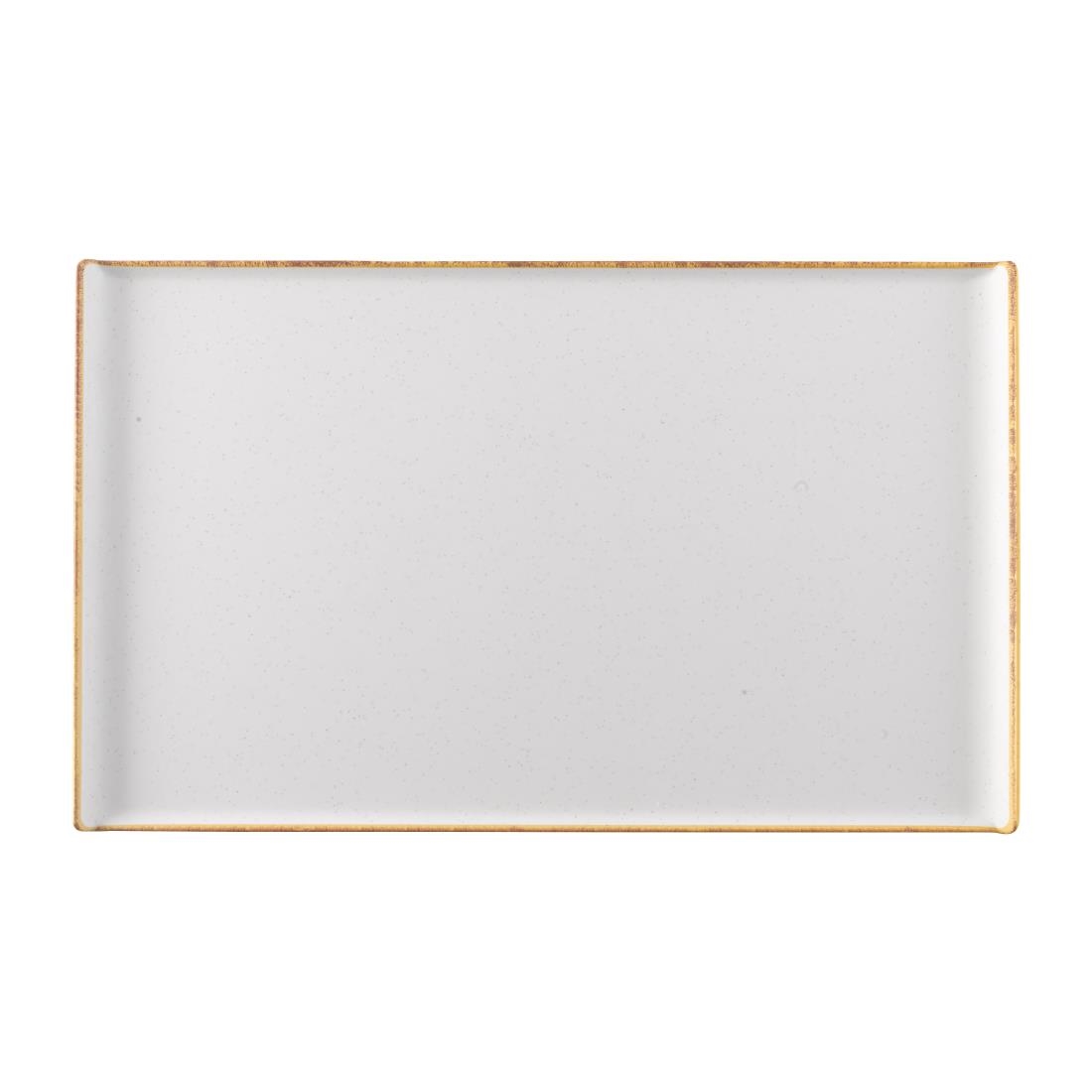 Churchill Melamine Stonecast Rectangular Buffet Tray 530x325mm (Pack of 2)