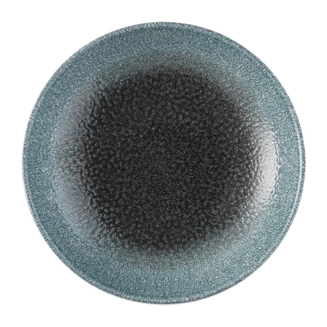 Churchill Raku Duo Deep Coupe Plate Topaz Quartz 239mm (Pack of 12)