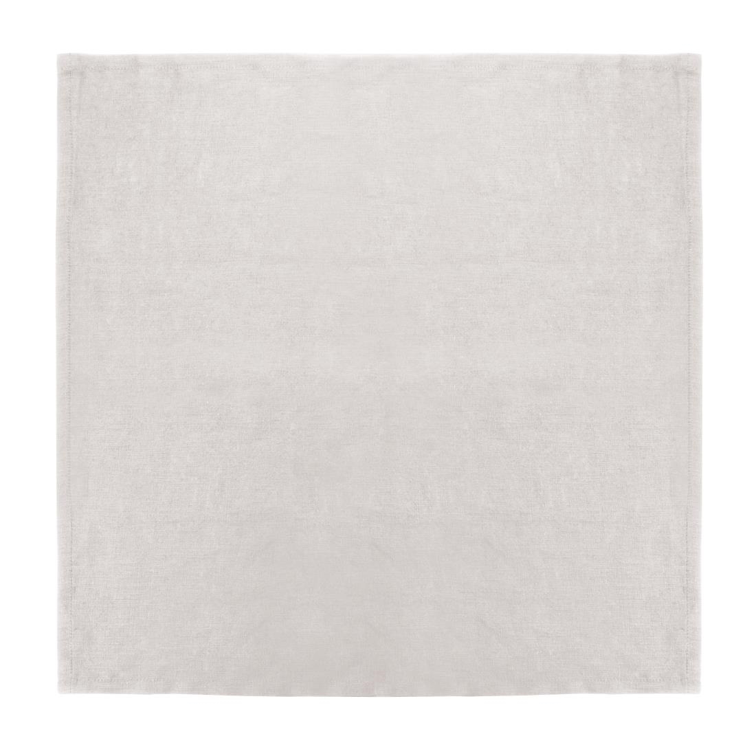 Olympia Linen Table Napkin Sand 400x400mm (Pack of 12)