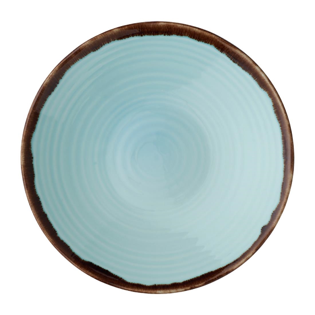 Dudson Harvest  Organic Coupe Bowls Turquoise 250mm (Pack of 12)