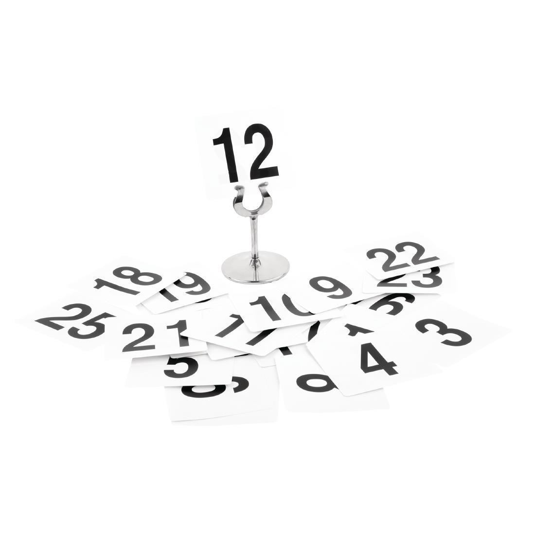 Plastic Table Numbers Inserts 1-25