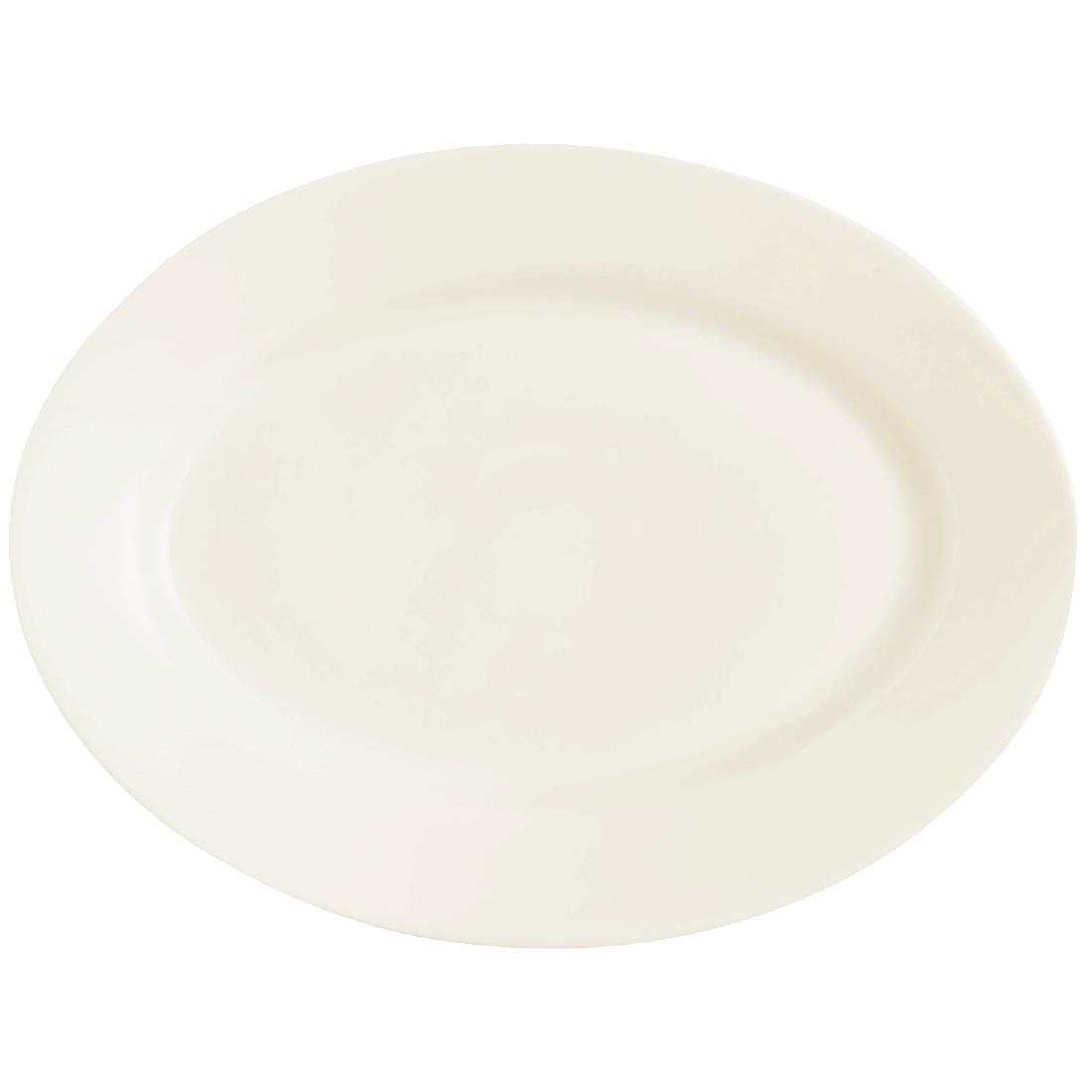 Arcoroc Zenix Intensity Wide Rim Oval Platters 350mm (Pack of 12)