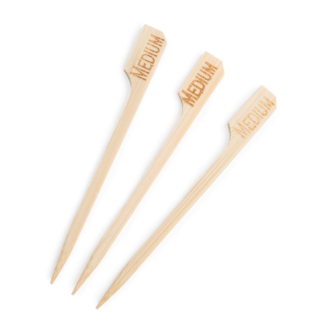 Biodegradable Bamboo Steak Markers Medium (Pack of 100)