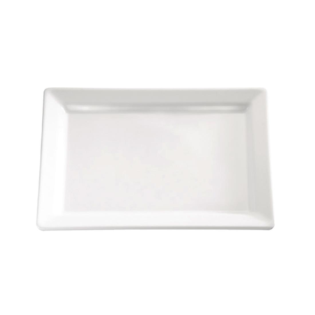 APS Pure Melamine Rectangular Tray 12in