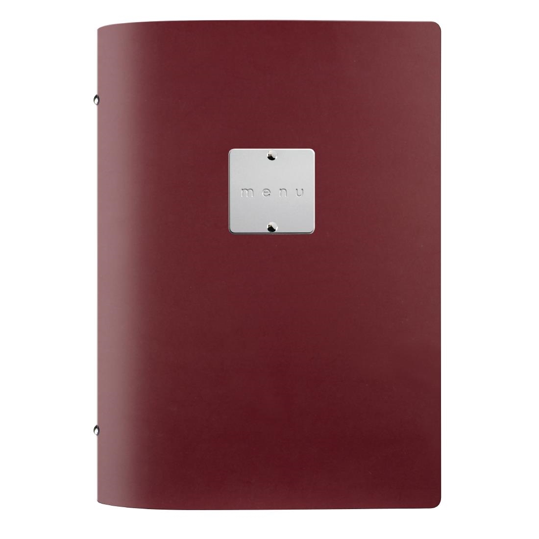 DAG Fashion Leather Menu Cover A5 Bordeaux