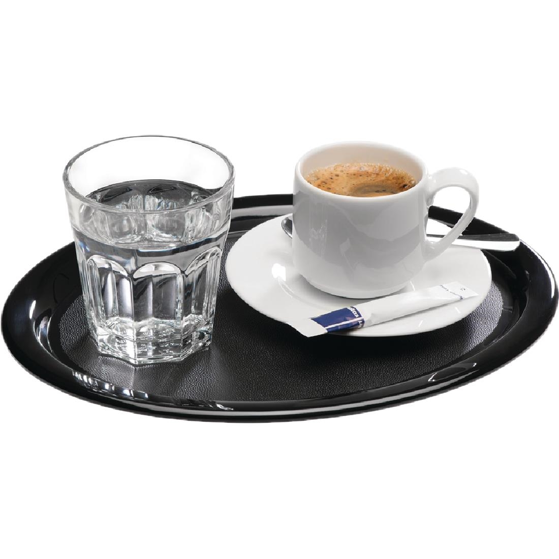 APS Melamine Service Tray Black 285mm