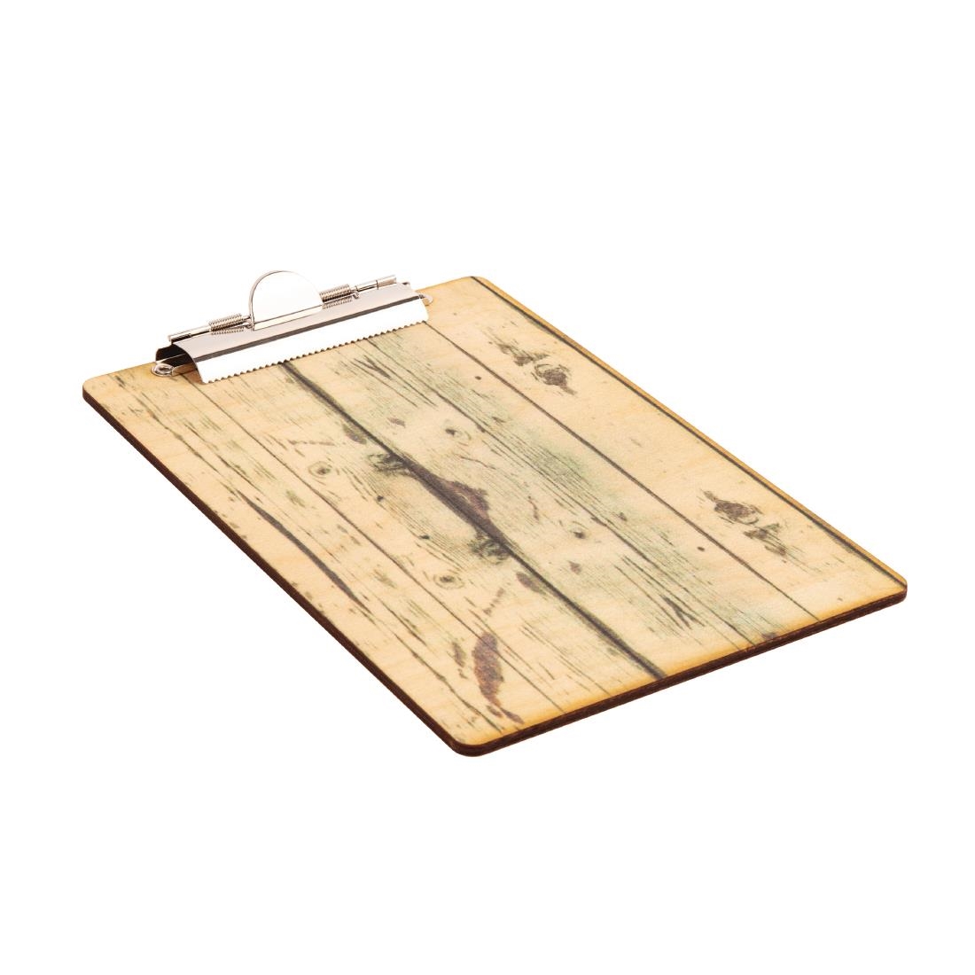 Olympia Wood Effect Menu Clipboard A5