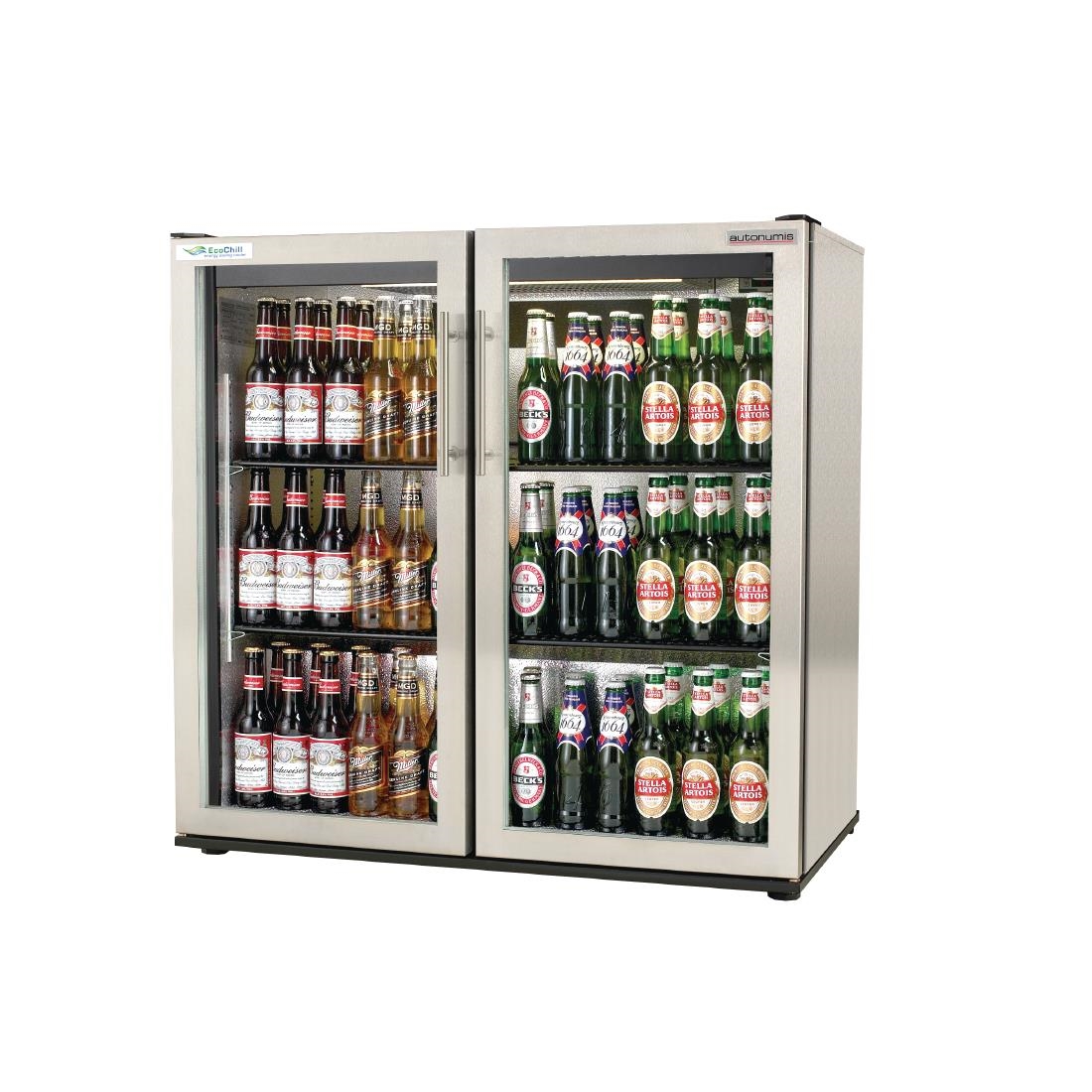 Autonumis EcoChill Double Hinged Door 3Ft Back Bar Cooler St/St A215203