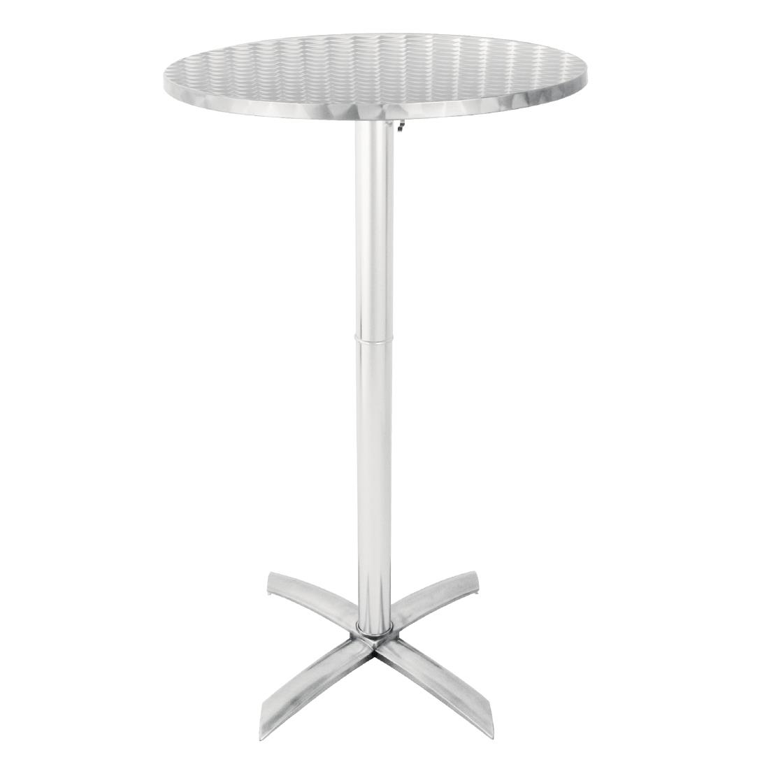 Bolero Flip Top Poseur Table Stainless Steel