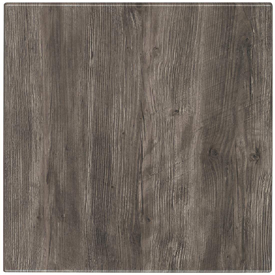 Werzalit Pre-drilled Square Table Top  Ponderosa Grey 800mm