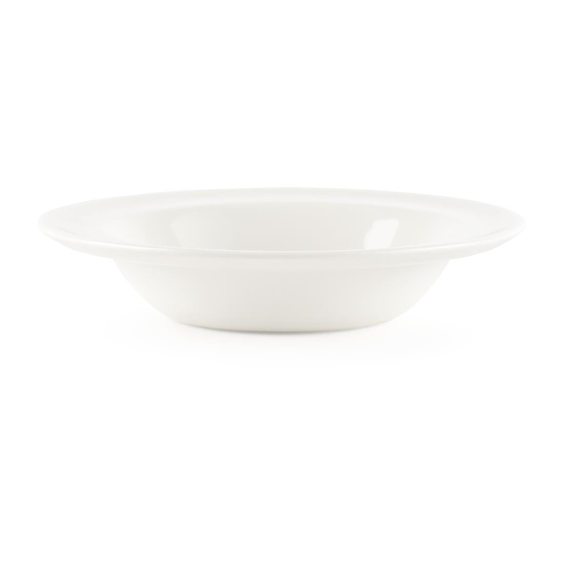 Churchill Whiteware Rimmed Fruit Bowls 190ml (Pack of 24)