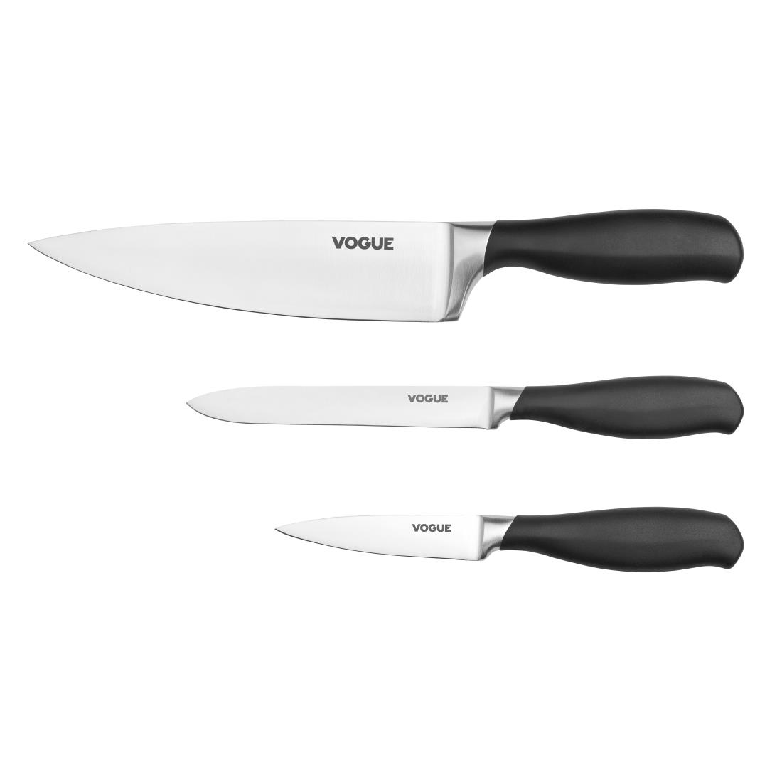 Vogue Prep Like A Pro 3-Piece Soft-Grip Knife Set