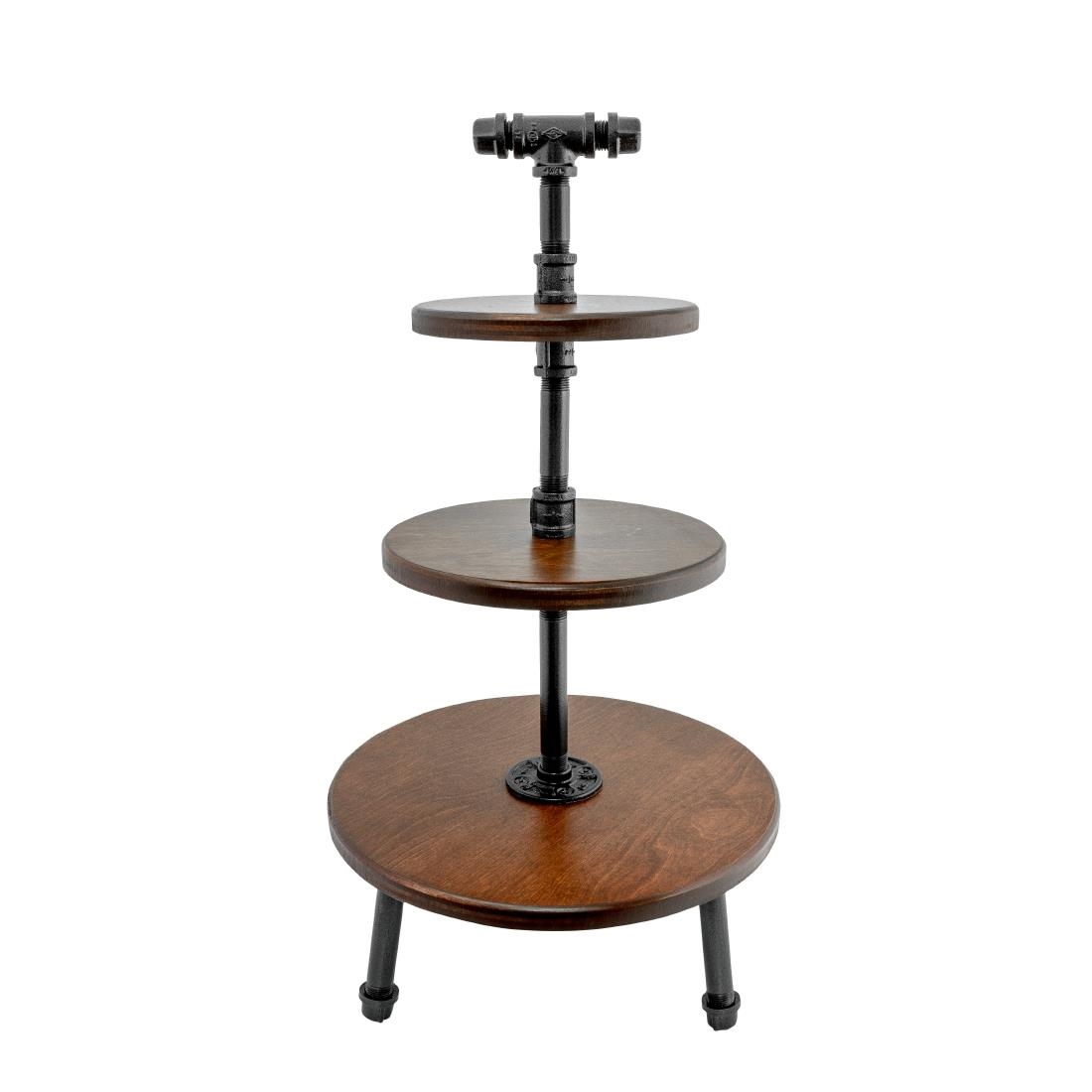 Steelite Chestnut Pipe Stand 3-Tier 355x674mm